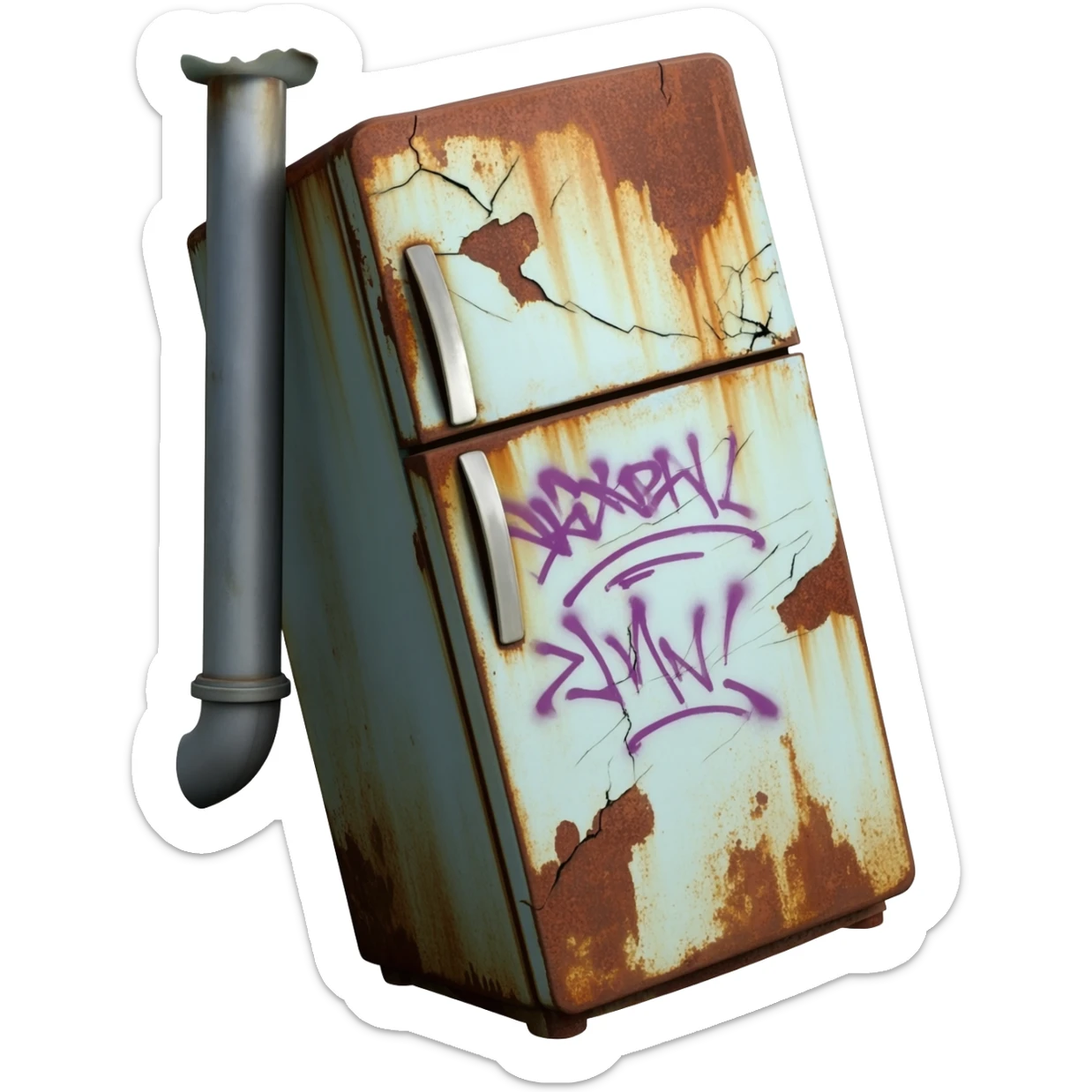 Ugly gutter frig sticker