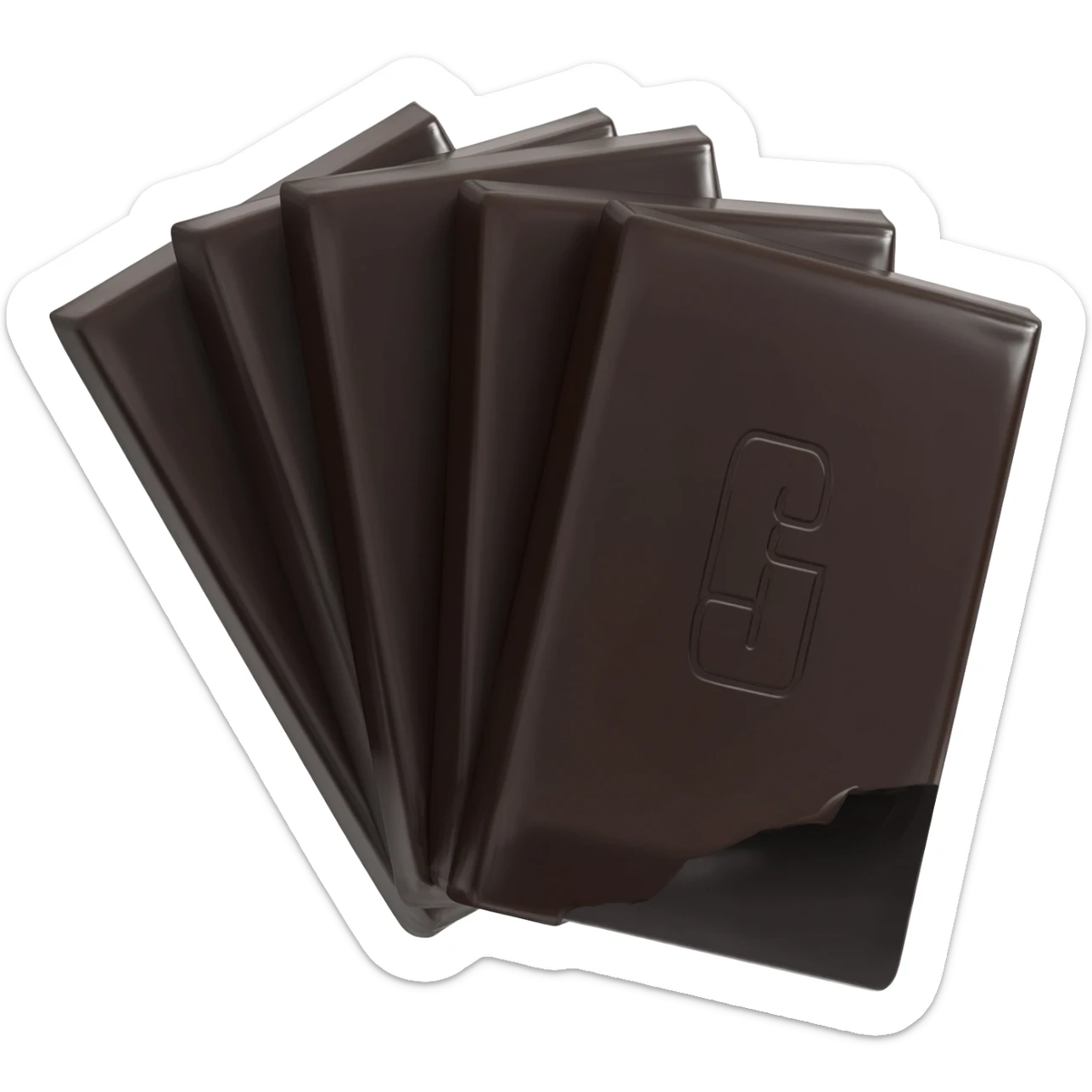 A pack of Dark Chocolate sticker
