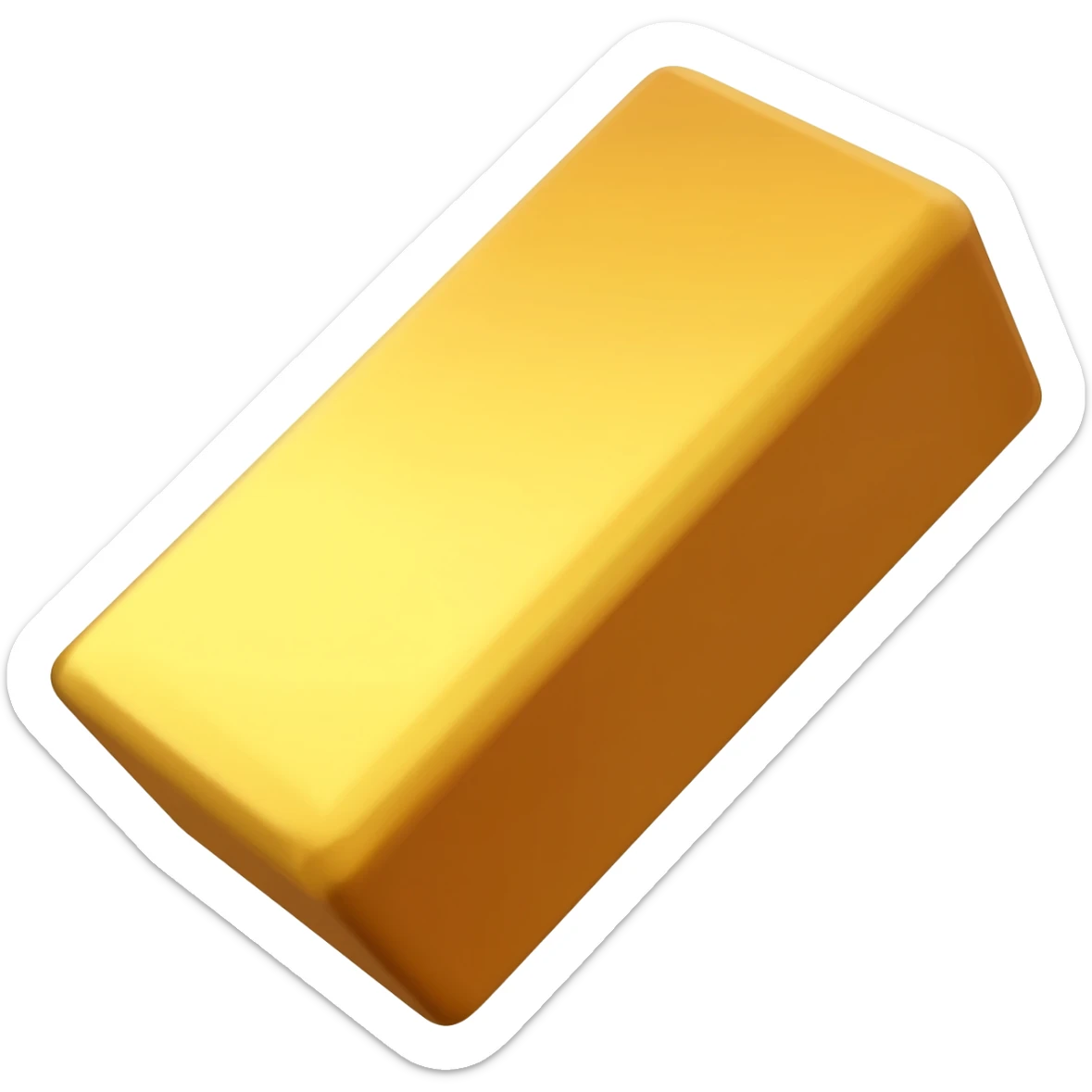 Gold brick sticker