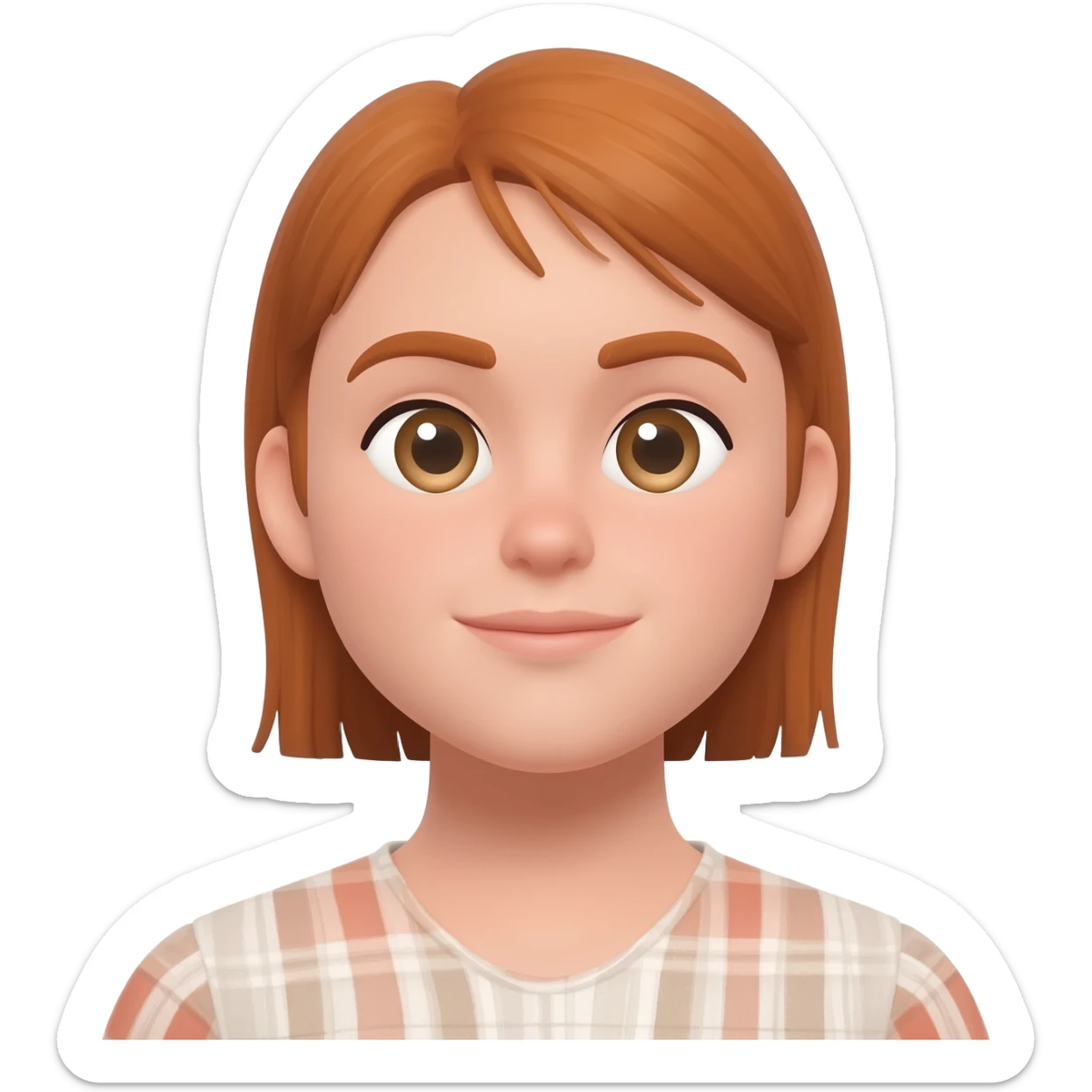 Girl looking a rule sticker