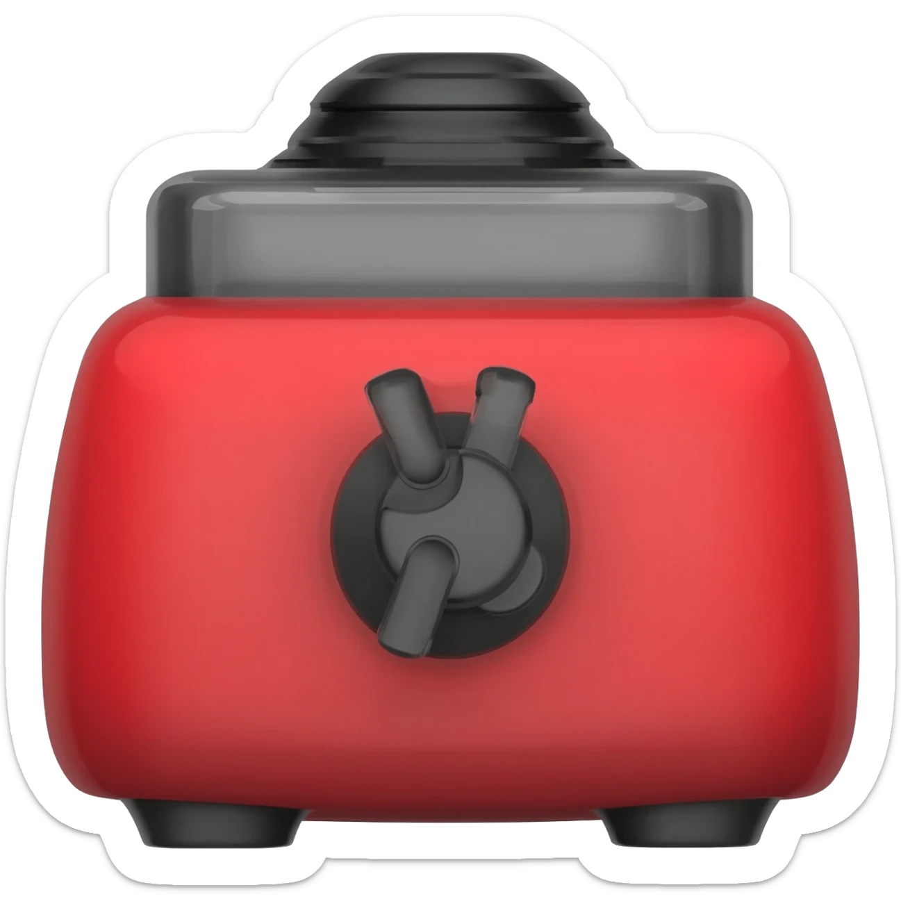 Red and Black Blender sticker
