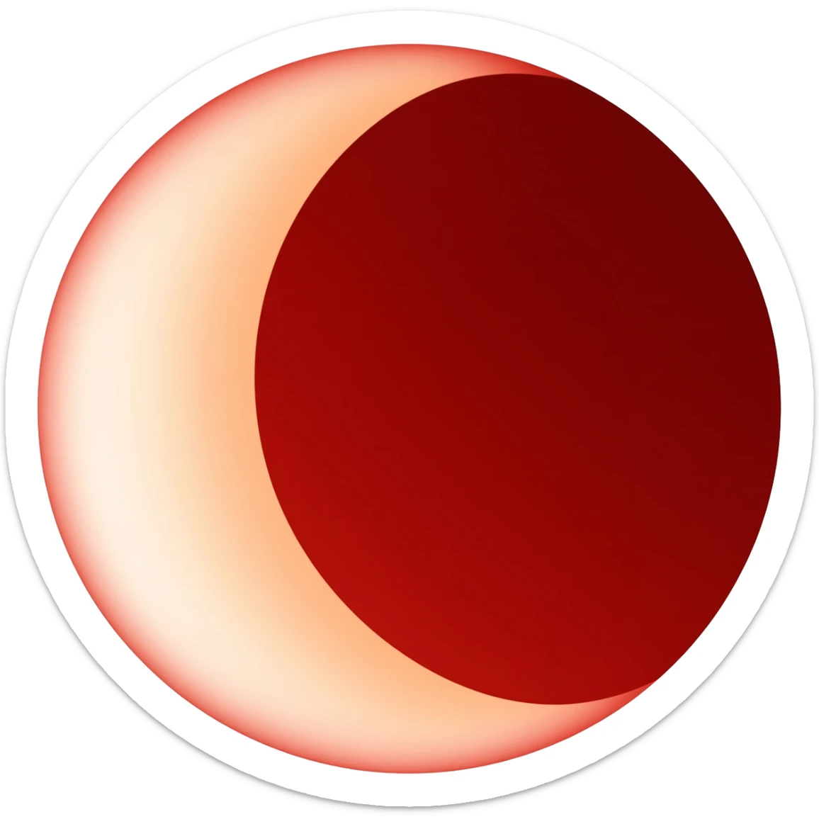 blood moon lunar eclipse sticker