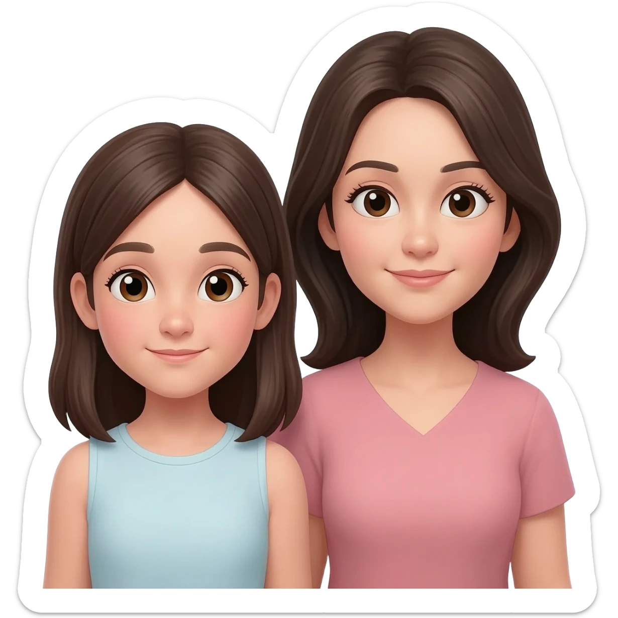 Hija con su madre sticker