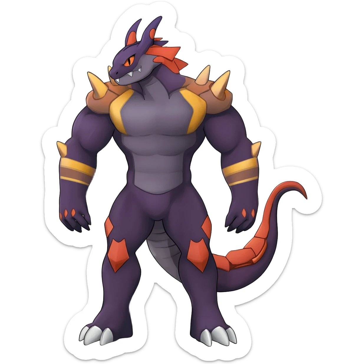 tough cool Noivern-Trico-Scyther-Nargacuga-Litten-Hybrid sticker
