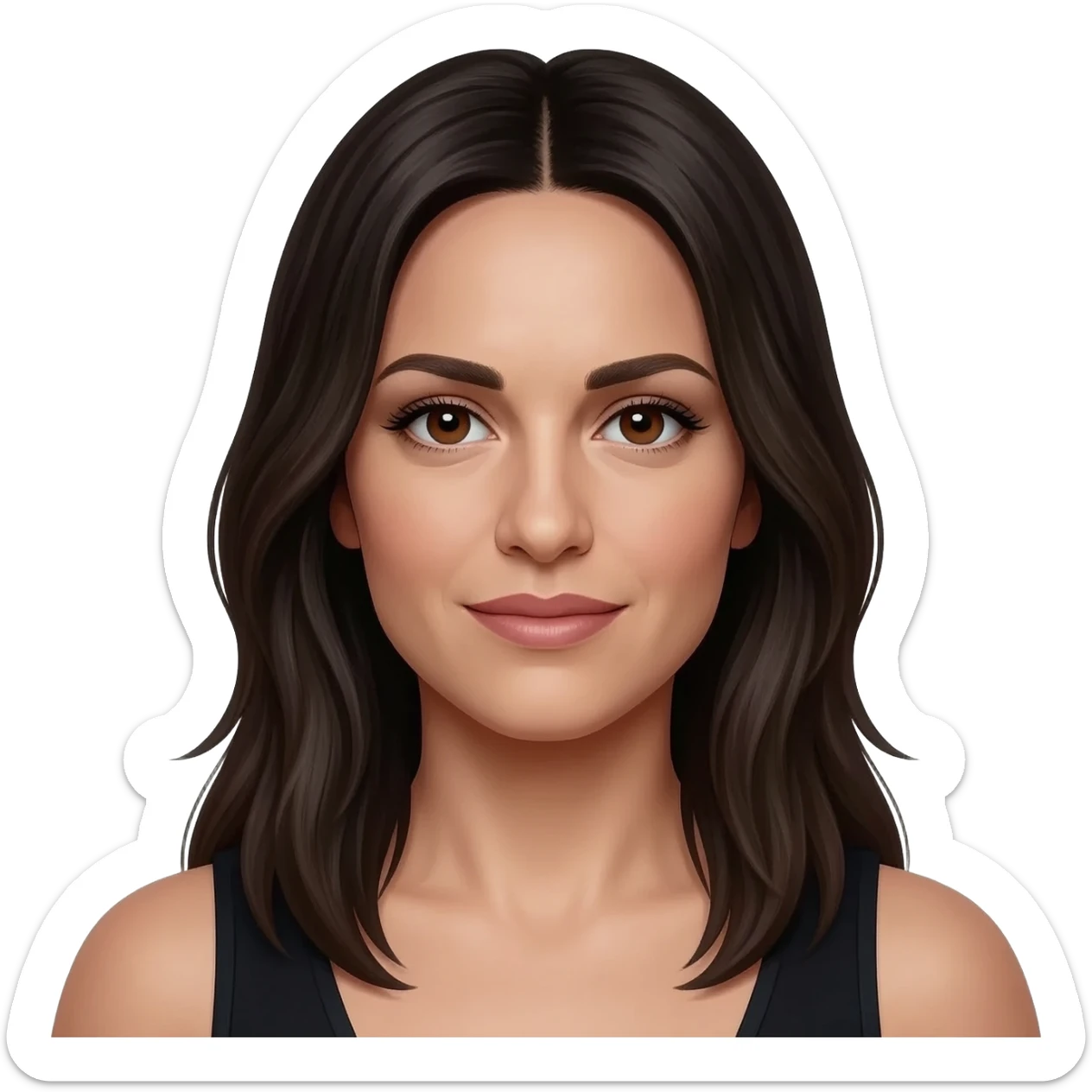 HYPERREALISTIC laura pausini the italian singer sticker