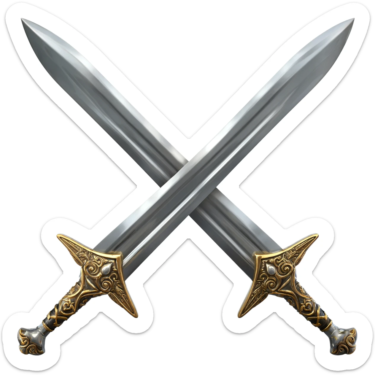 2-headed sword sticker