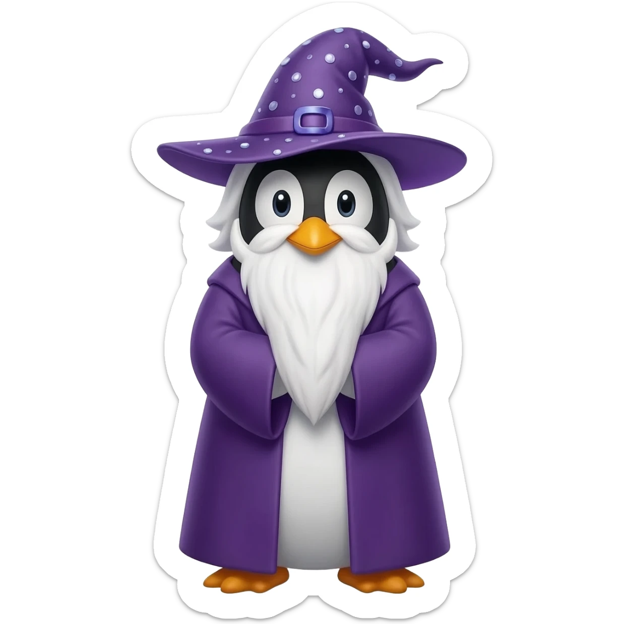 Penguin Wizard sticker