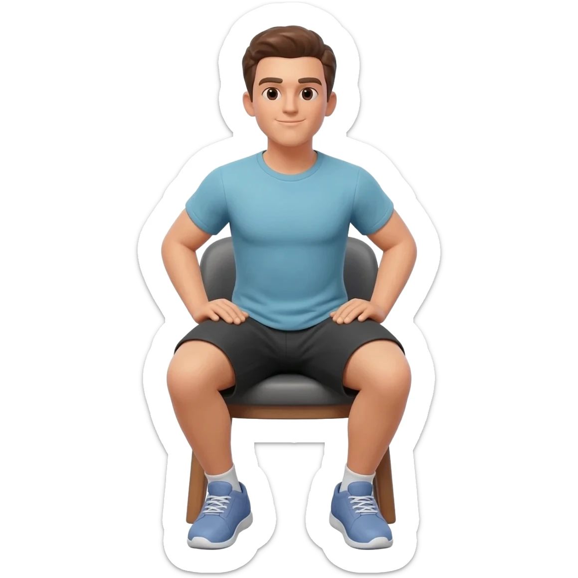 chair squat sticker