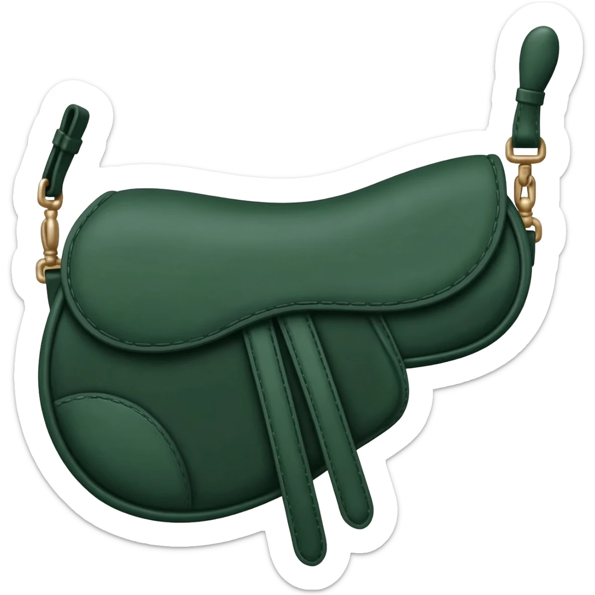 dark green dior saddle bag sticker