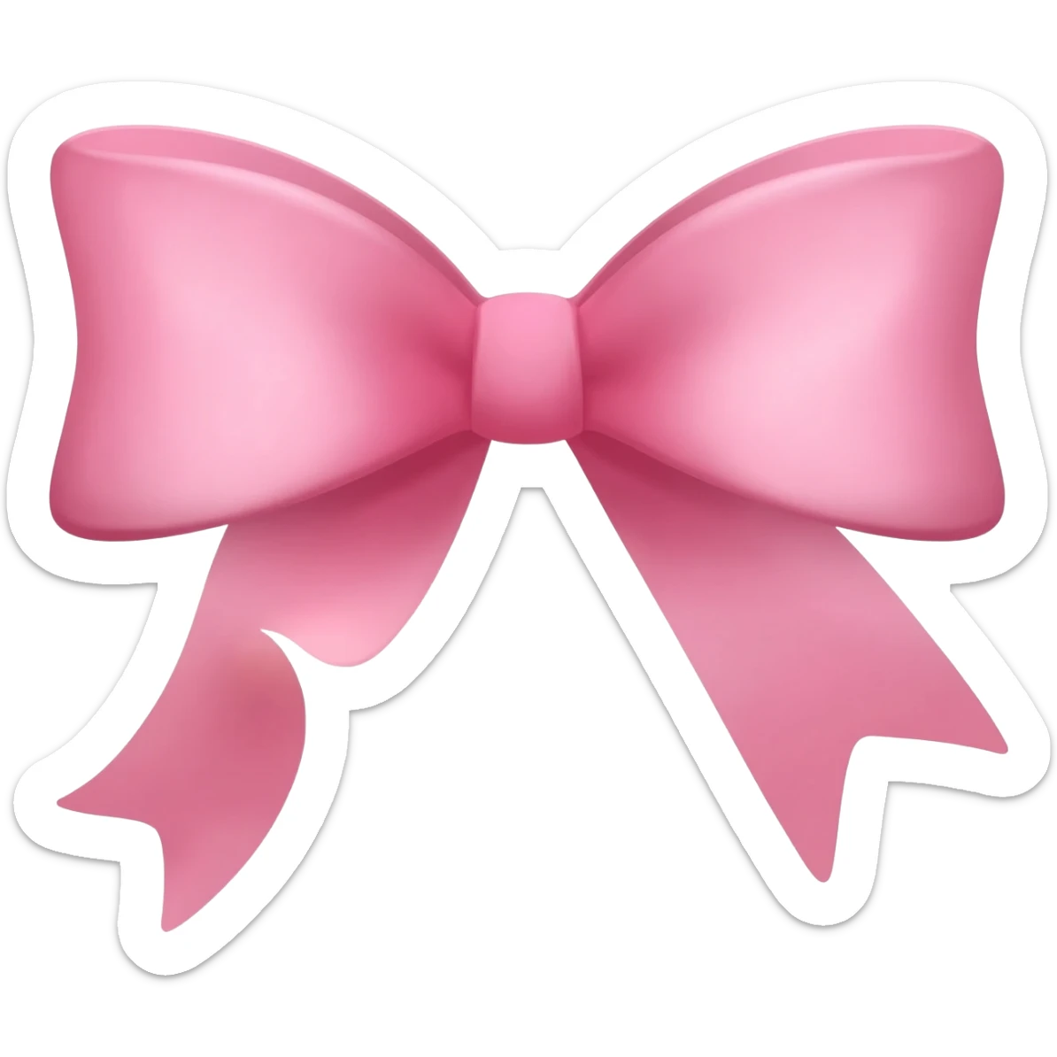 24. pink bow ribbon animation sticker