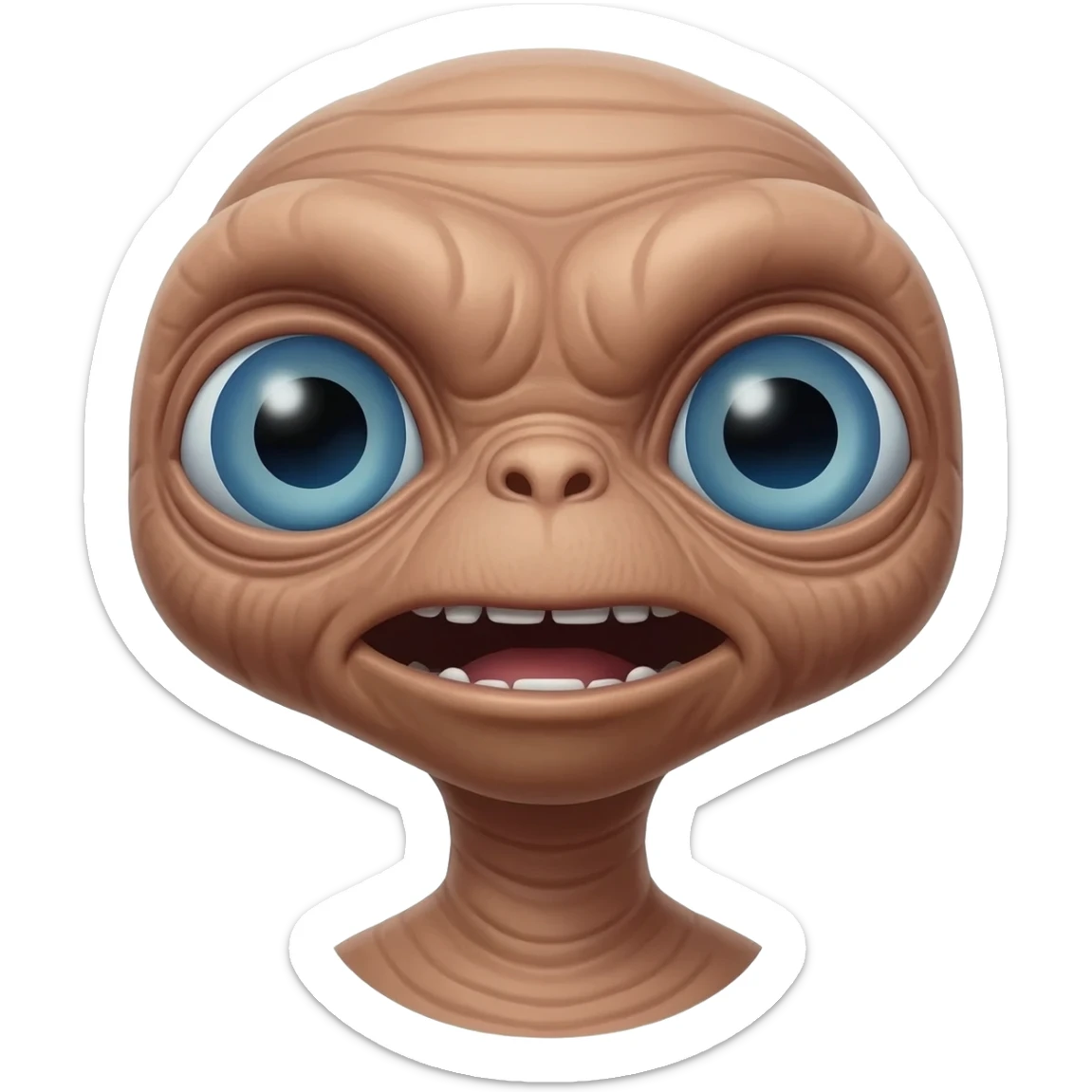 E.T. The Extra-Terrestrial from the movie throwing up sticker