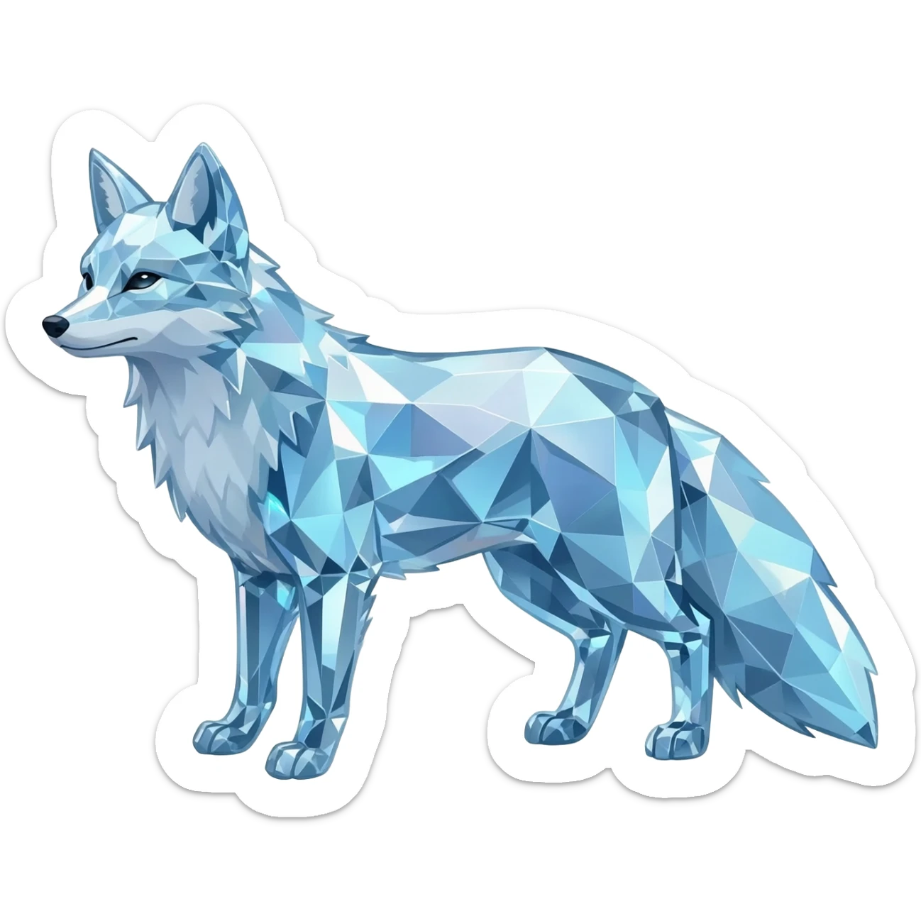 Crystal Fox sticker