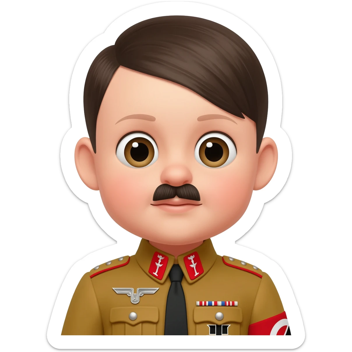 babyface Hitler sticker