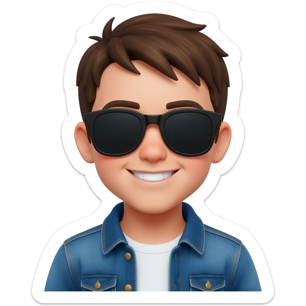 Niño con gafas de sol cpp sticker
