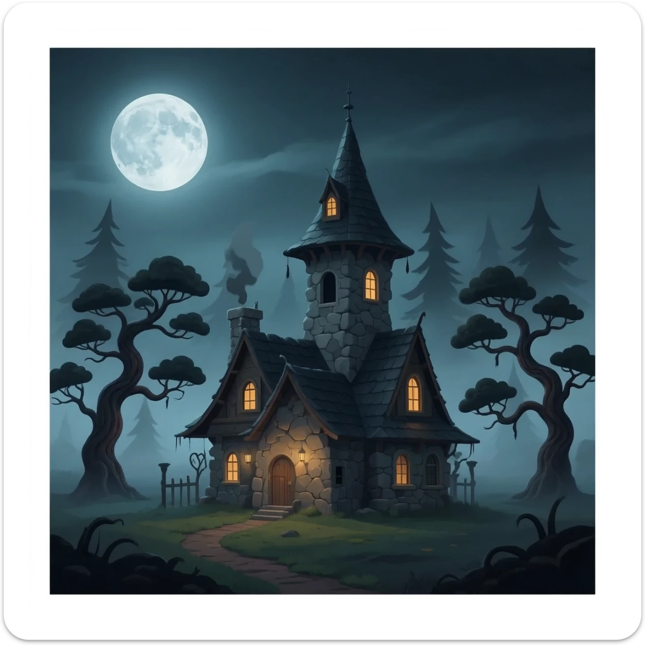 witch's house sticker