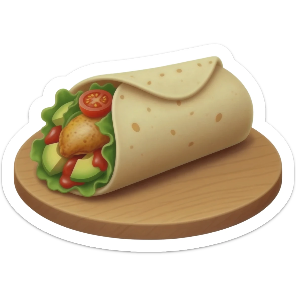 chicken burrito sticker