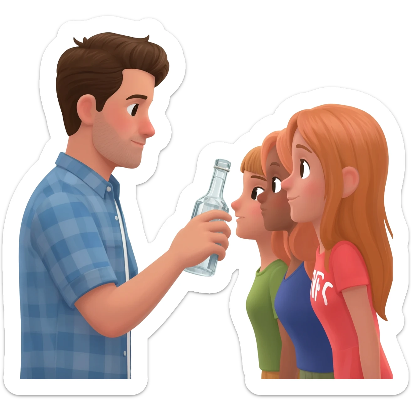 He held out his Cristal bottle to nearby girls’ faces for them to drink from. sticker