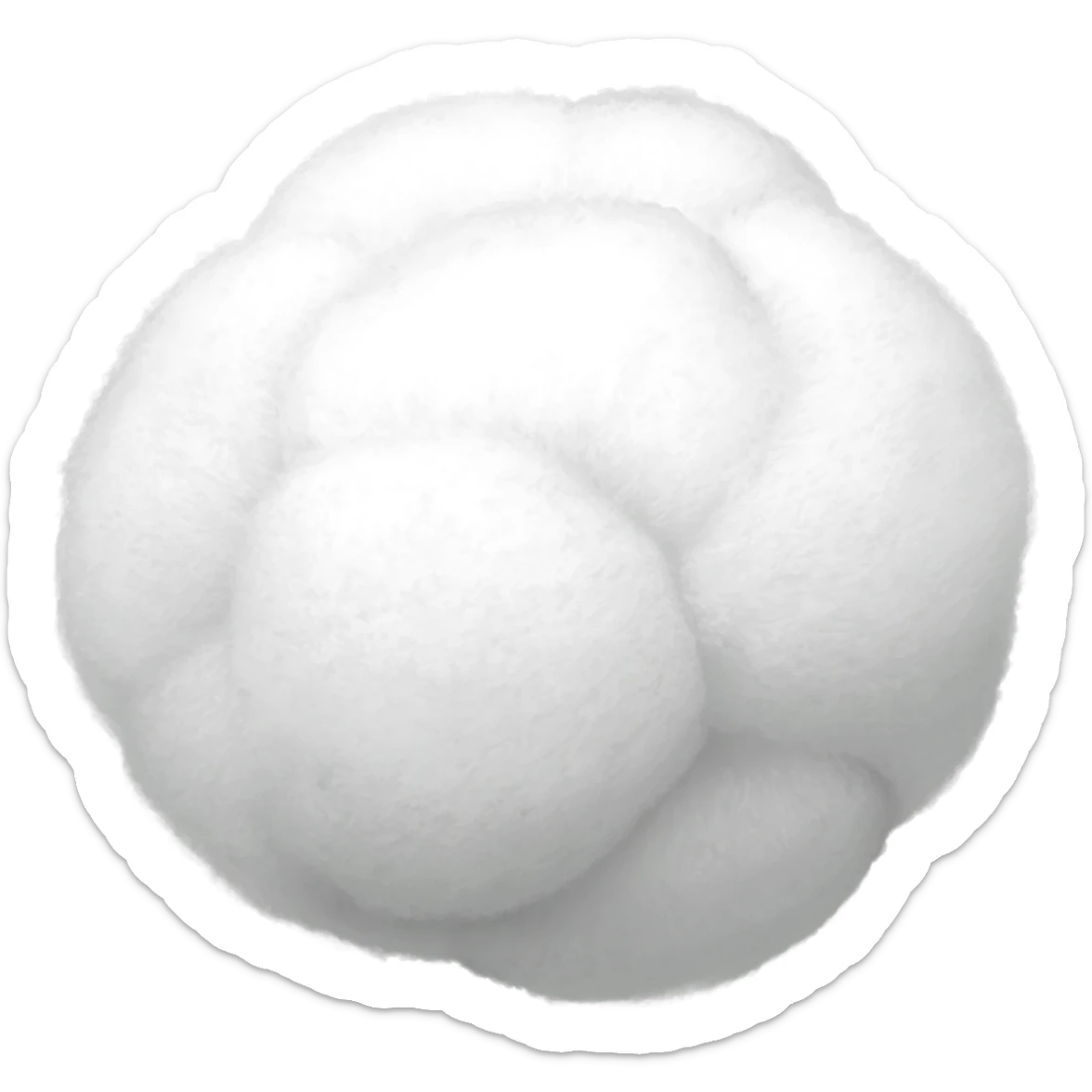 cotton ball sticker
