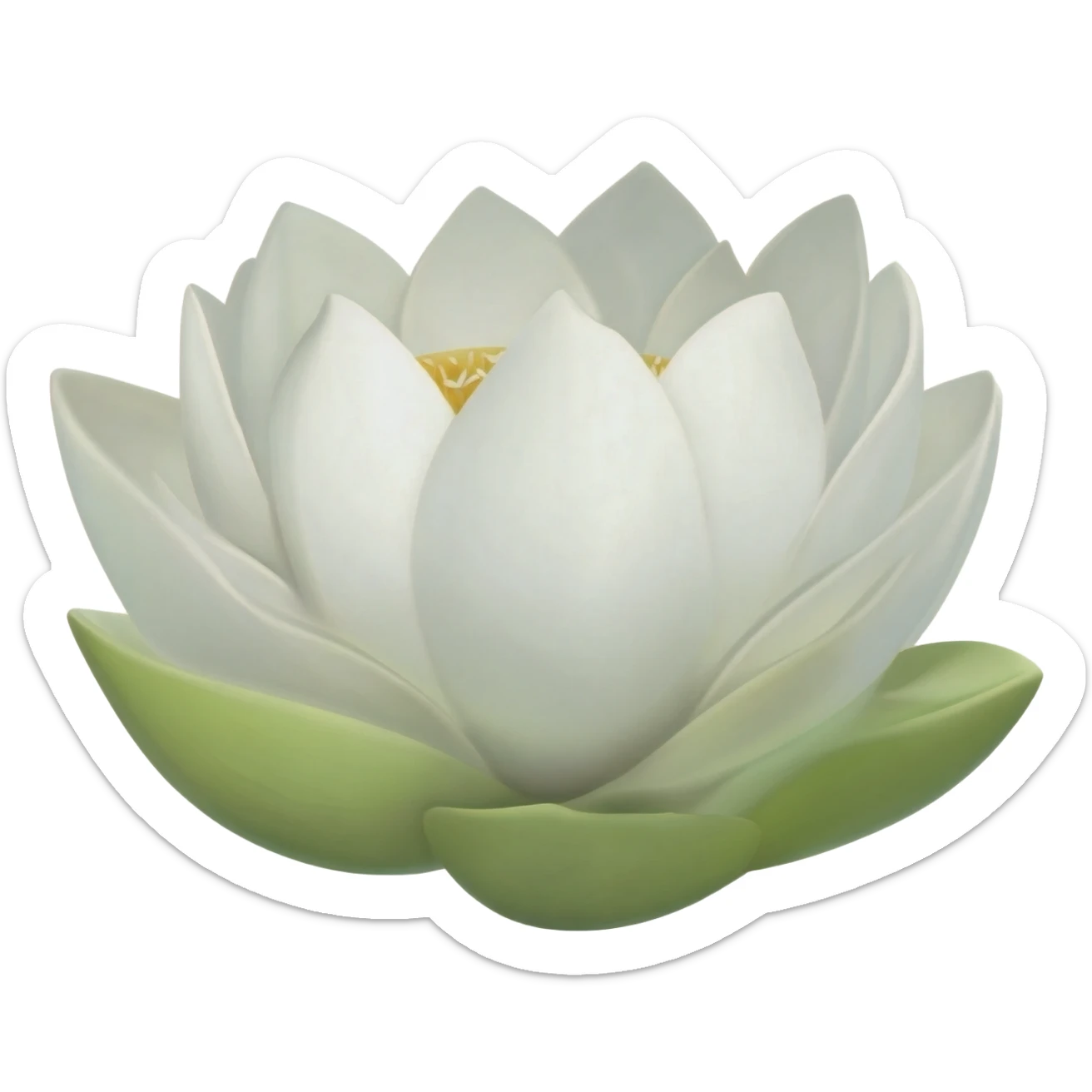 БАБОЧКА БЕЛЫЙ ЛОТОС sticker