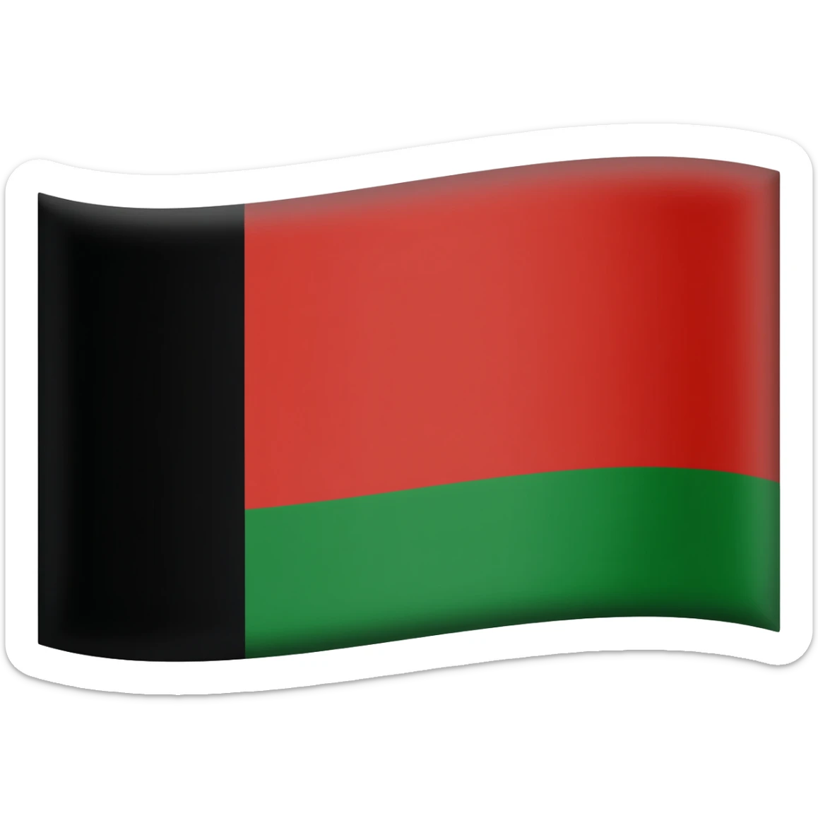 Taliban emoji flag sticker