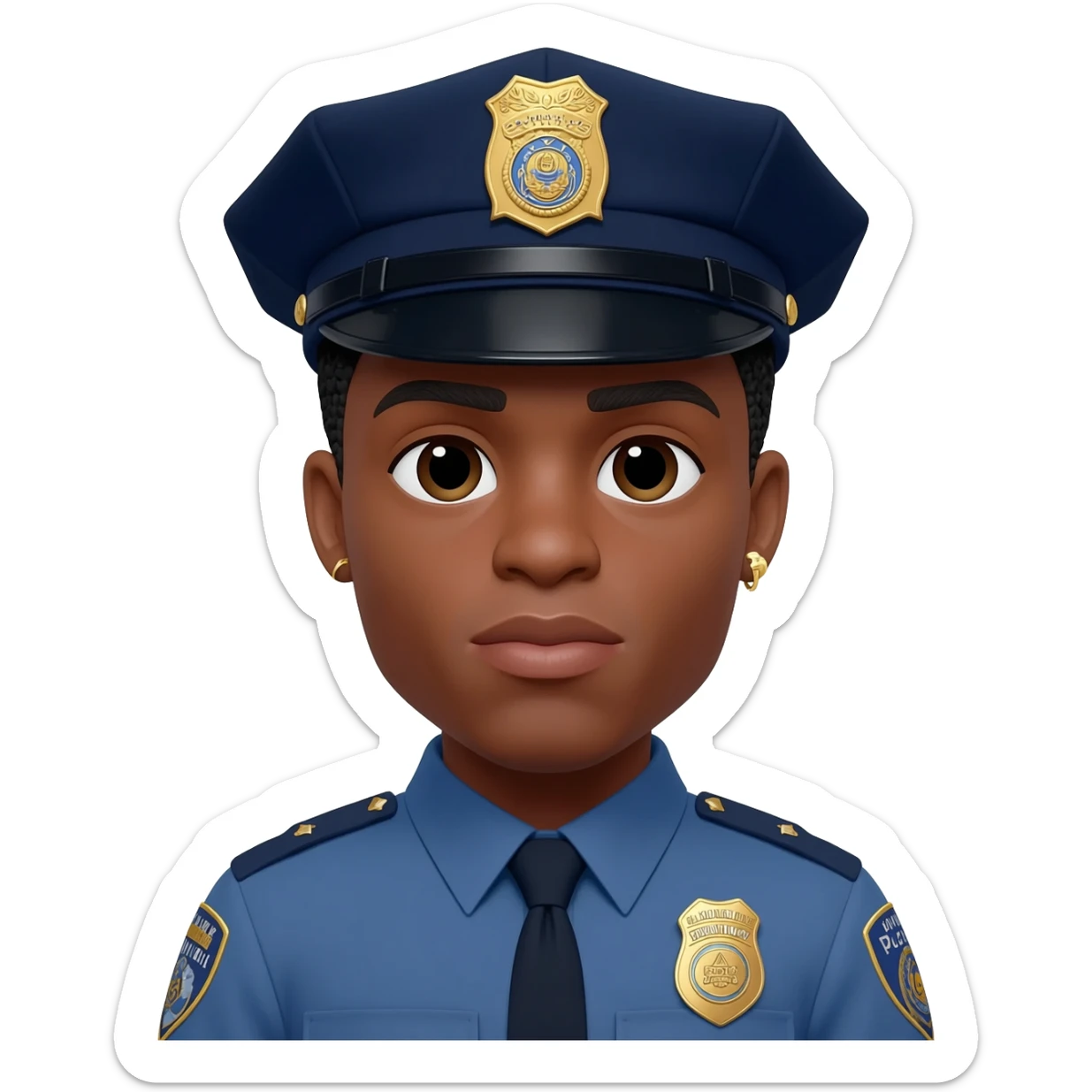 police bad bunny (singer) sticker