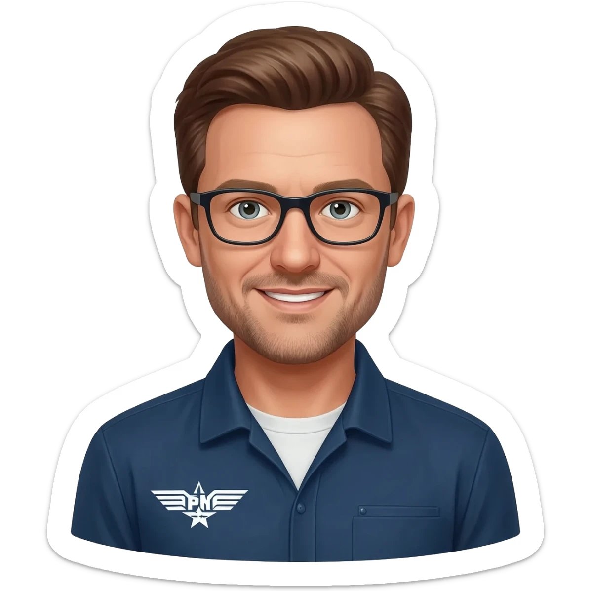 top gun sports site director sticker