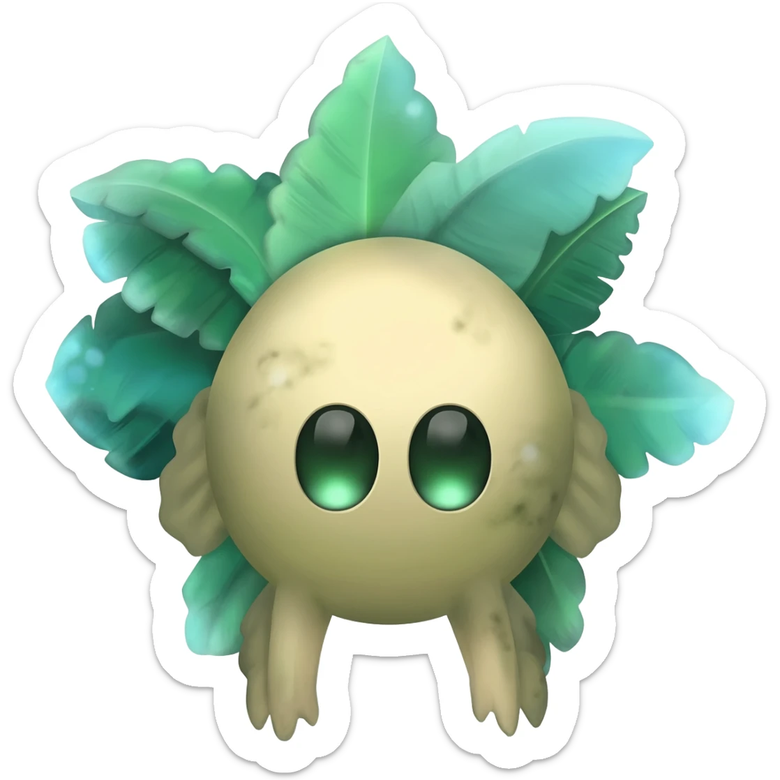  exotic tropical cyber-Fakémon-Vernid-creature sticker