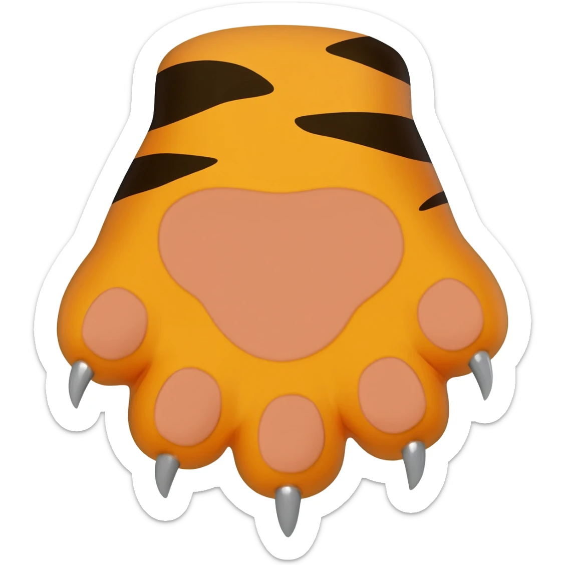 Tiger paw emoji sticker