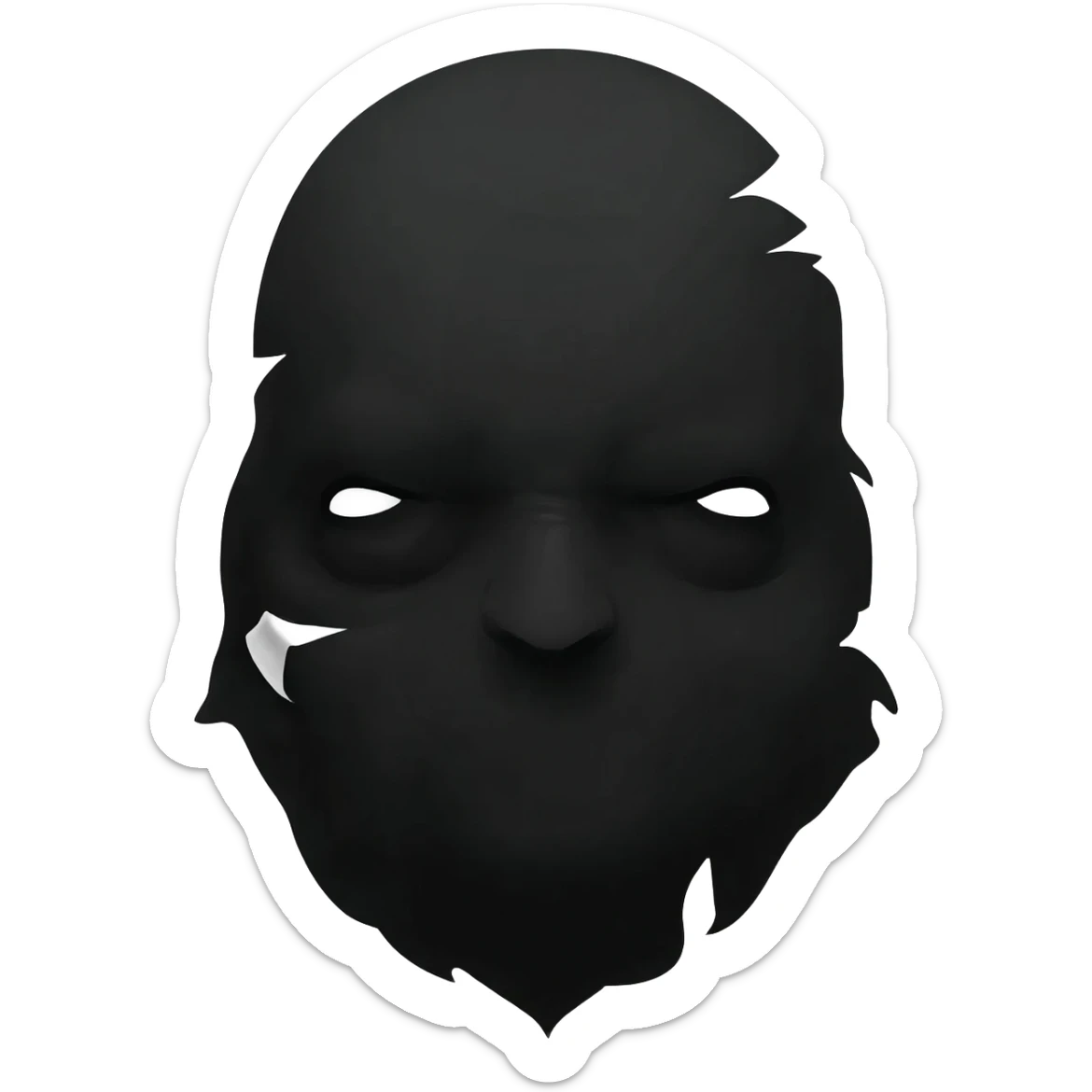 Black impostor from impostor v4 sticker