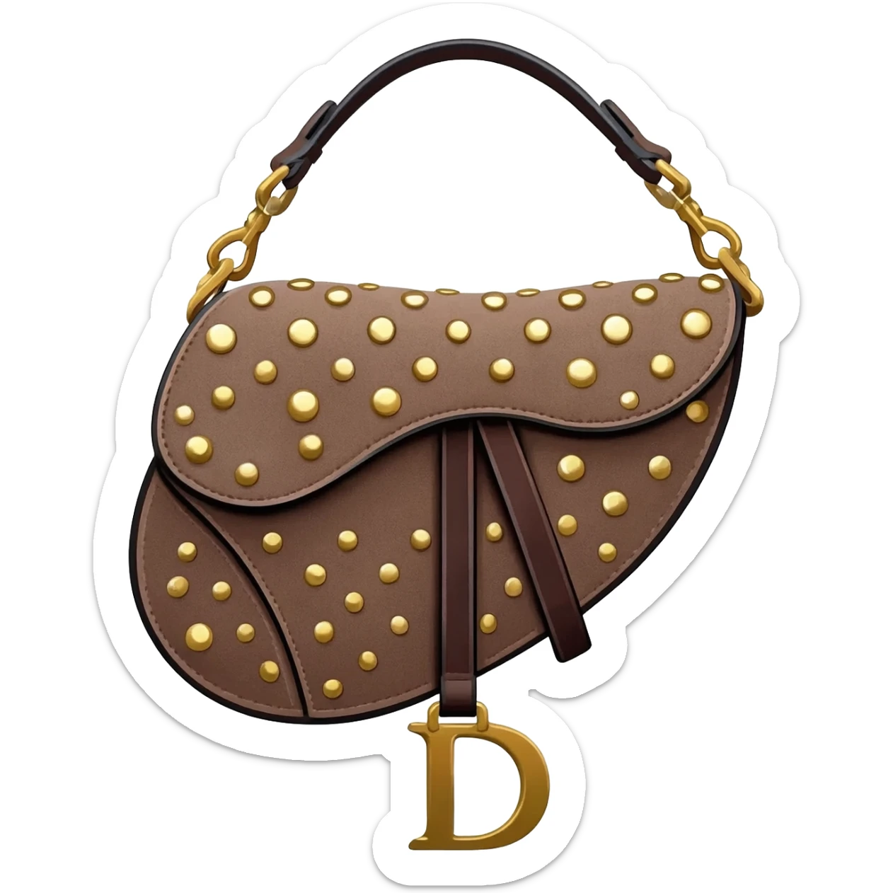 floral dior saddle bag sticker