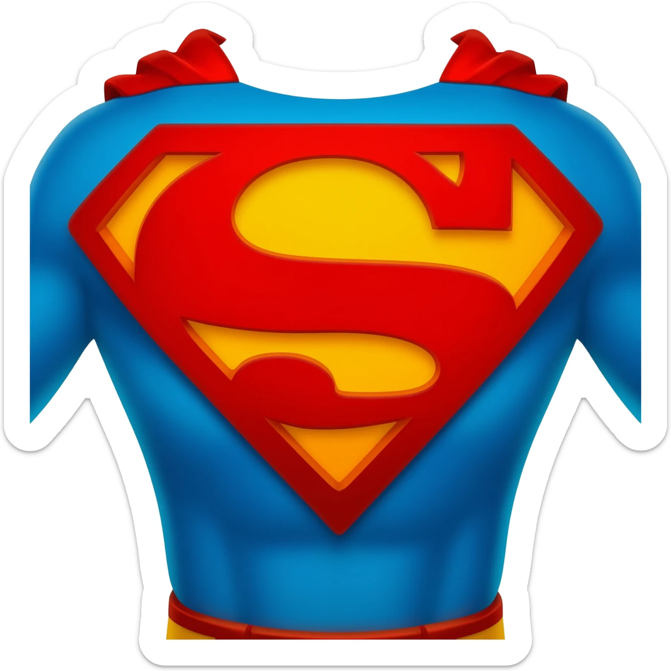 Superman suit  logo sticker