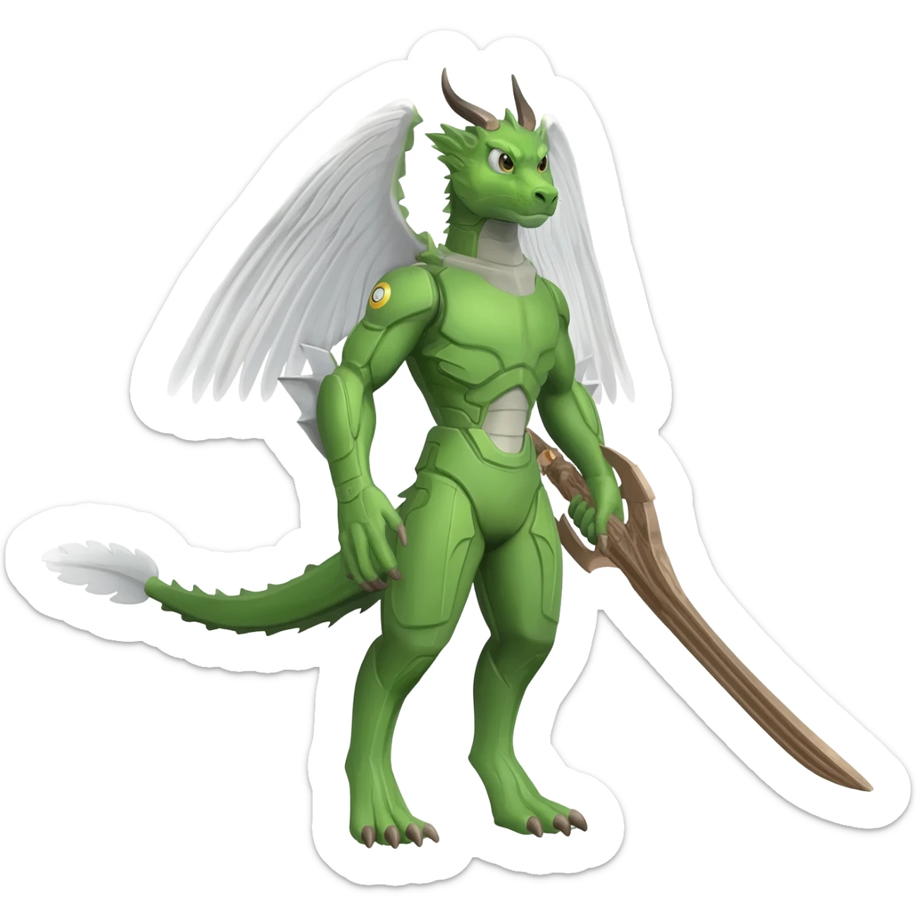 Trico-Vernid-Sergal-Protogen-Dutch-Angel-Dragon-fusion-animal-hybrid sticker
