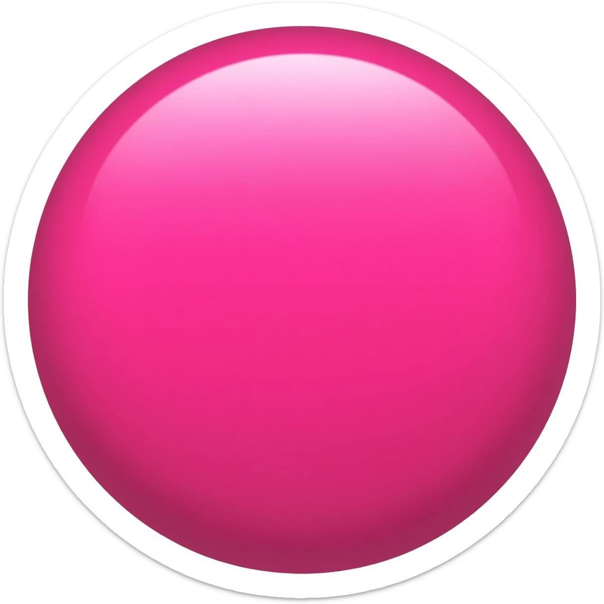 pink circle sticker