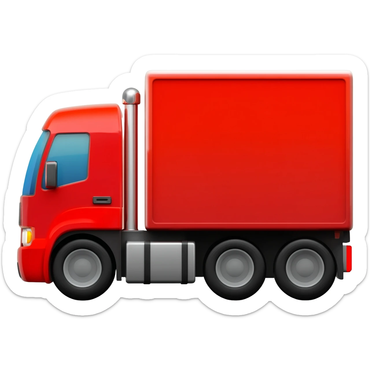 Red Articulated Lorry sticker