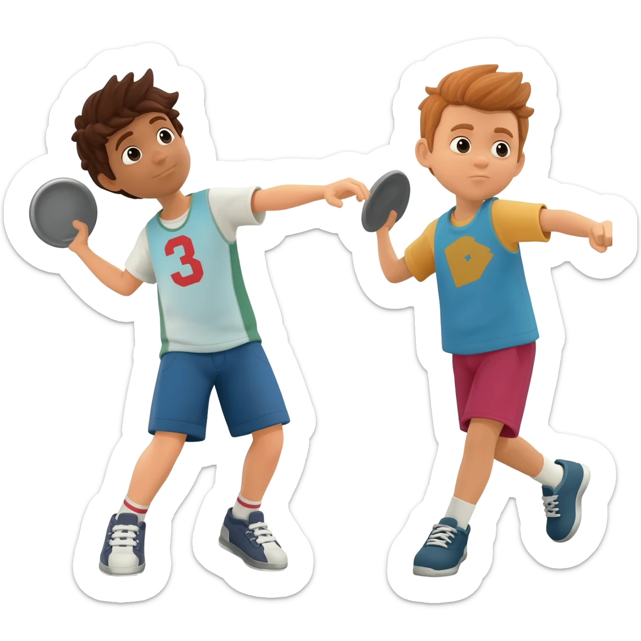 Boys shot put sticker
