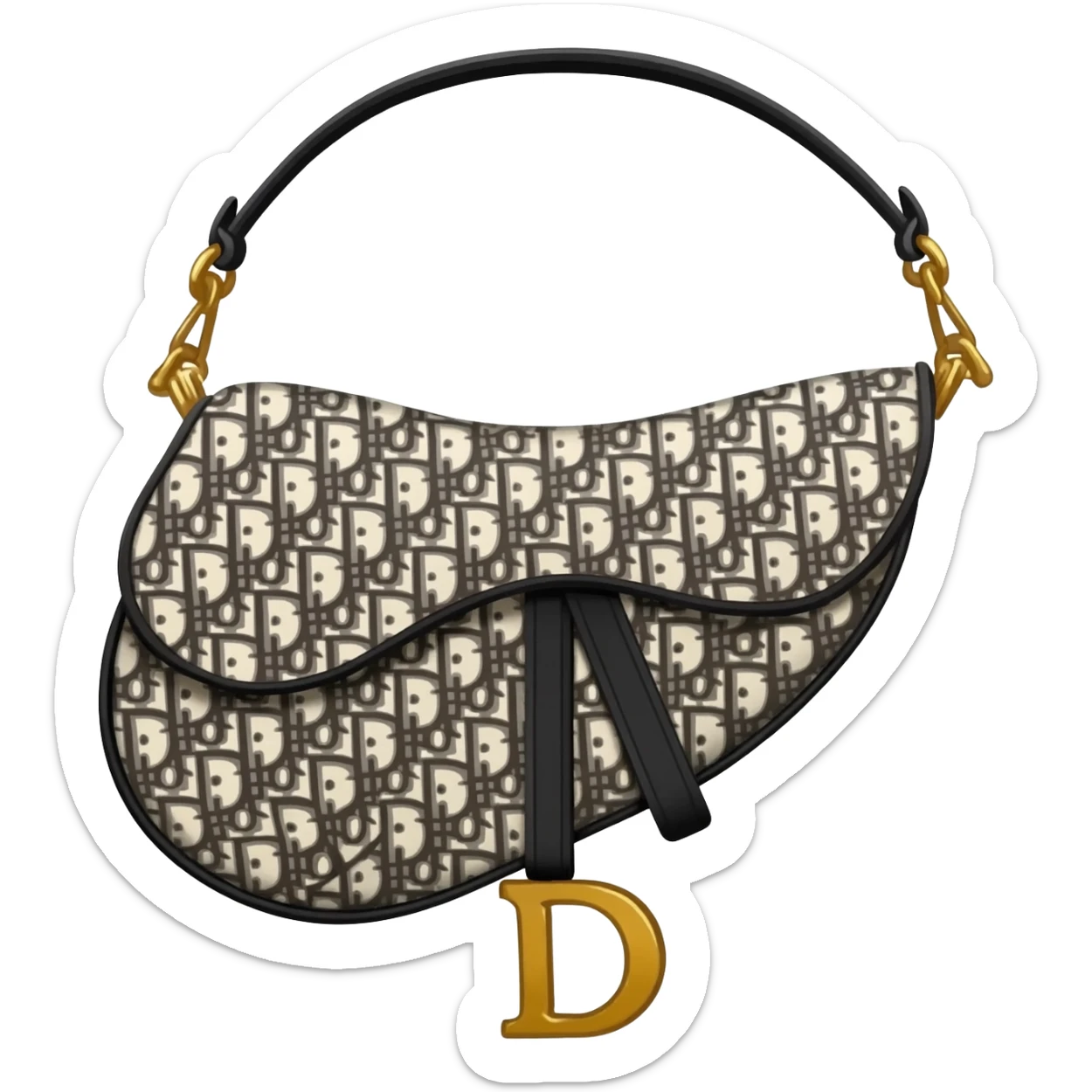 dior saddle bag sticker