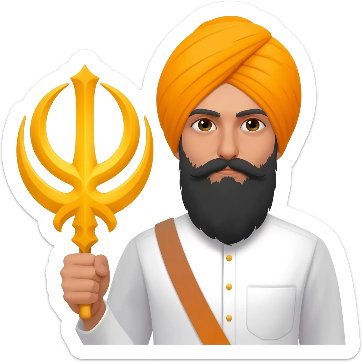 With sikh sign sticker