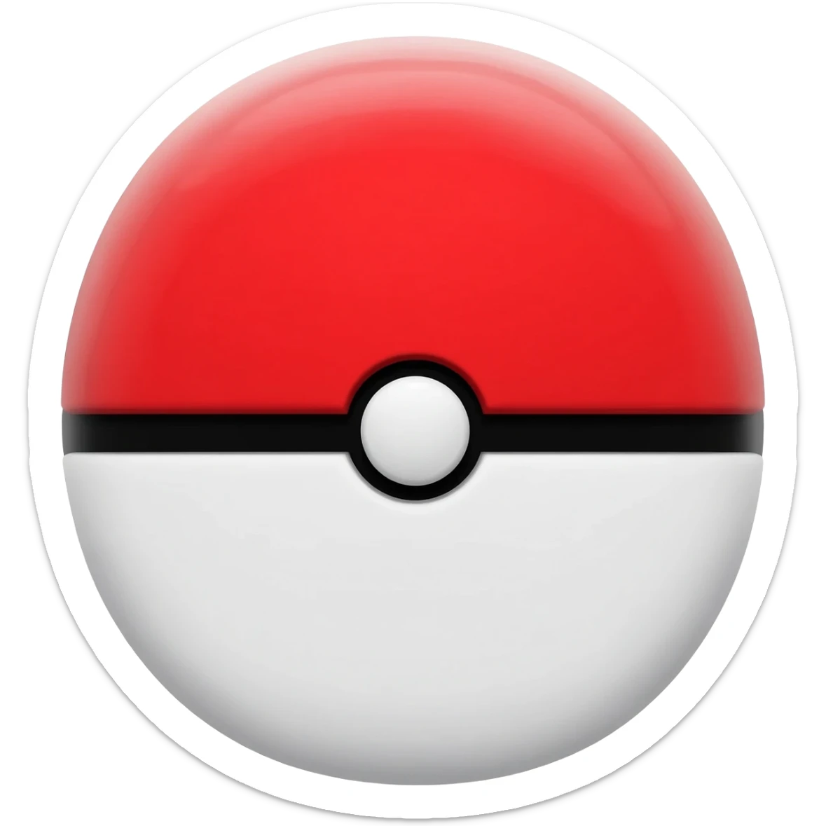 Pokémon's ball coffee packet sticker