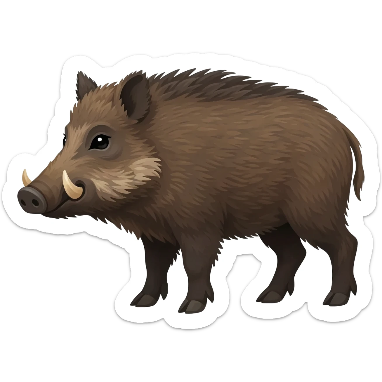 wild boar sticker