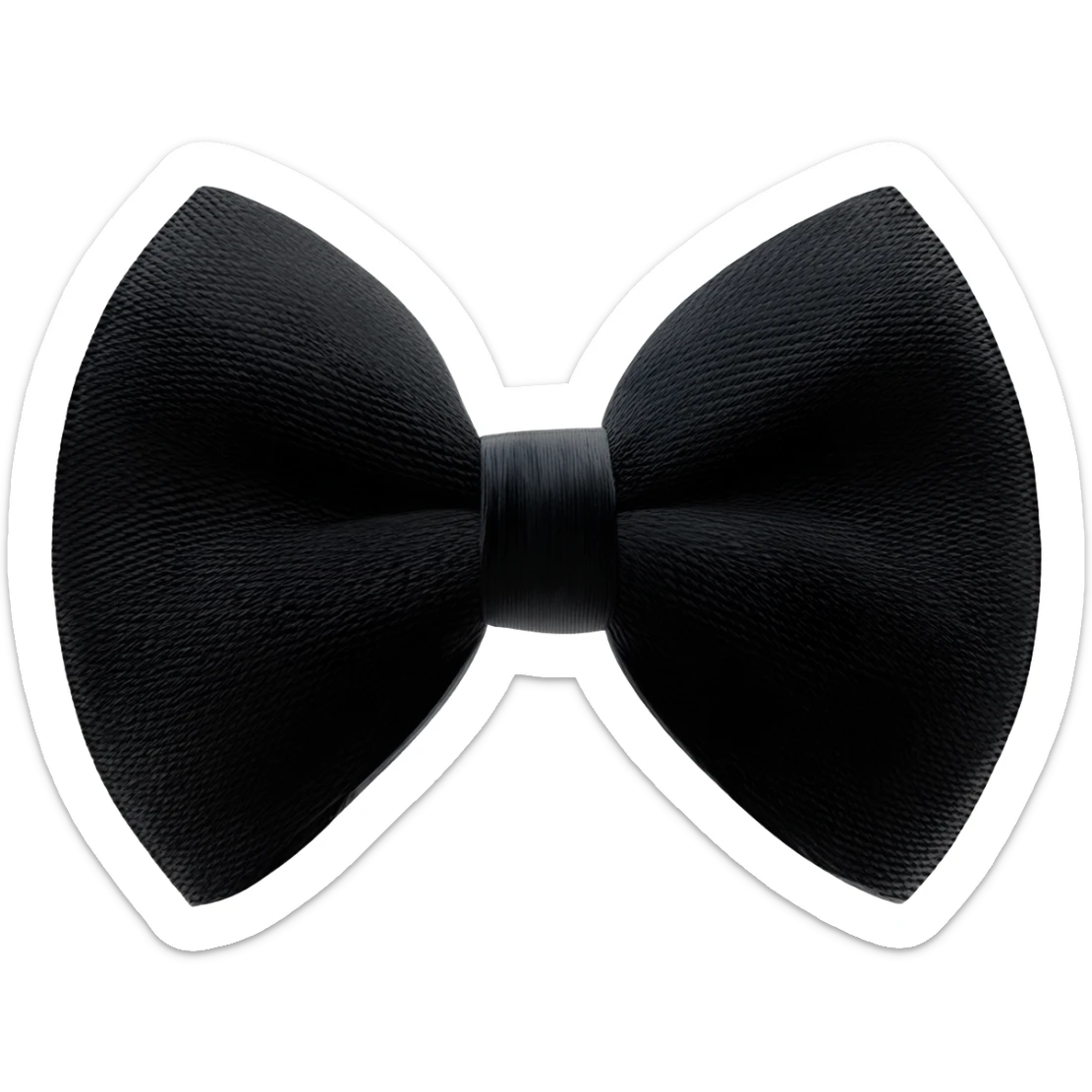 black coquette bow sticker