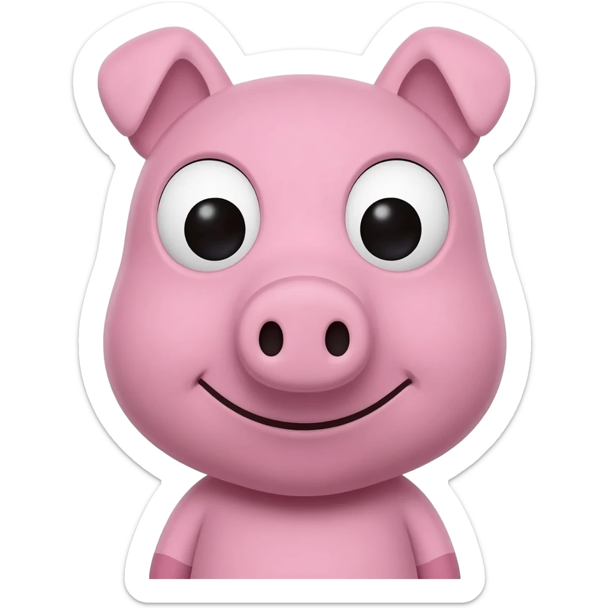 cursed pepa pig sticker
