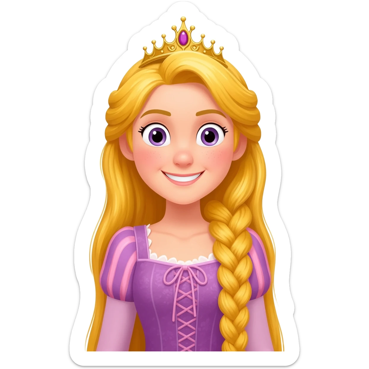 Rapunzel princess sticker