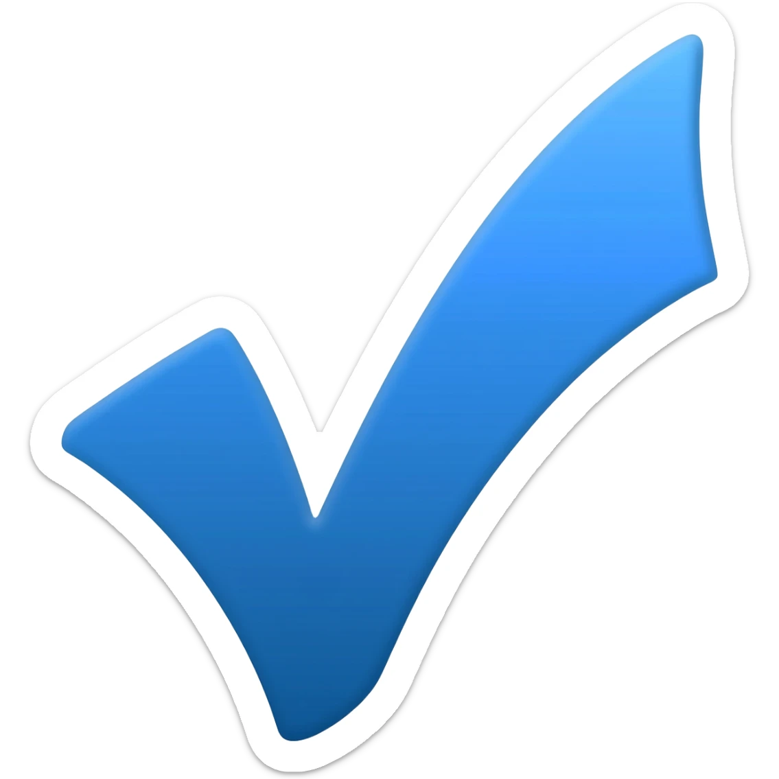 Verificado azul palomita sticker