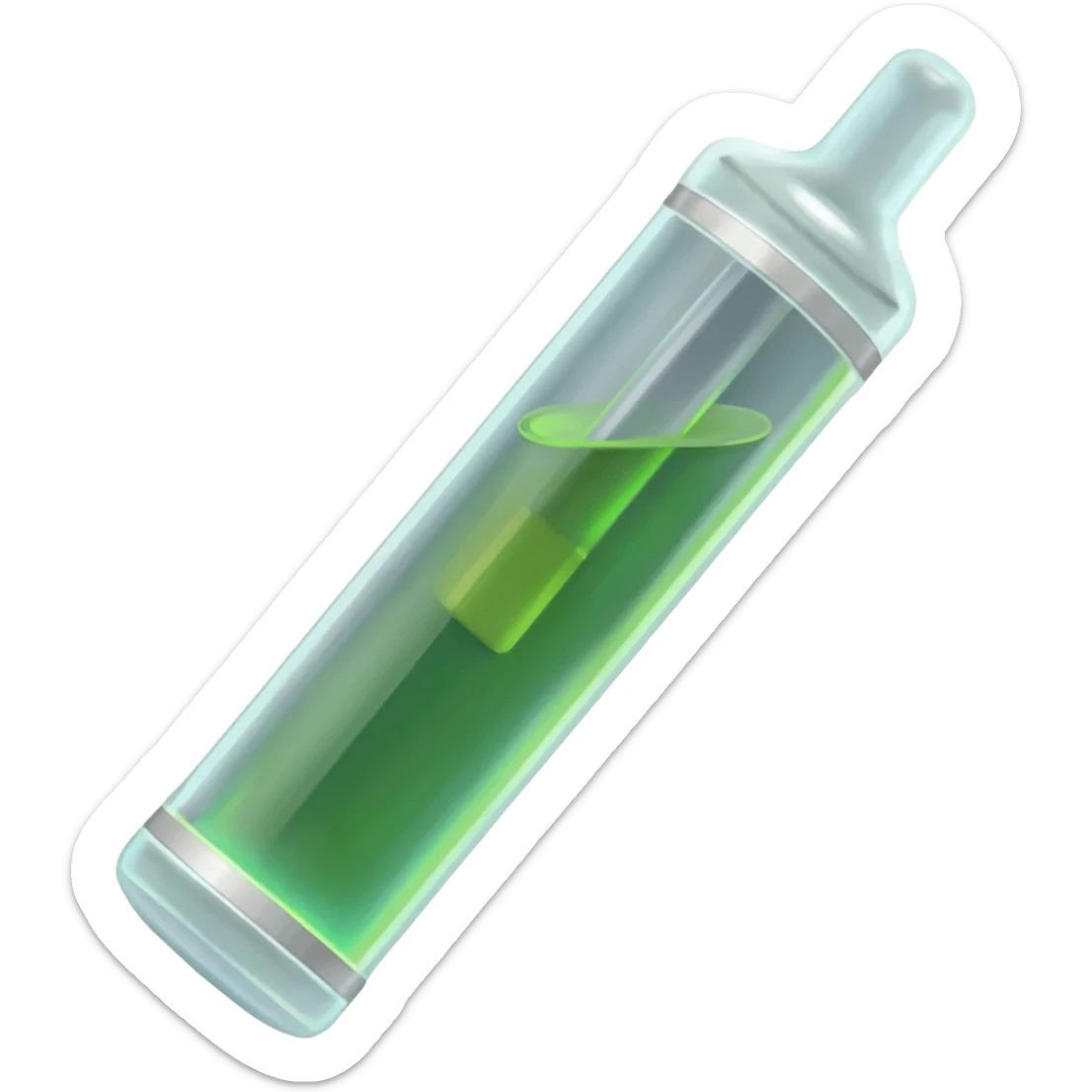 THC Vape cart emoji sticker