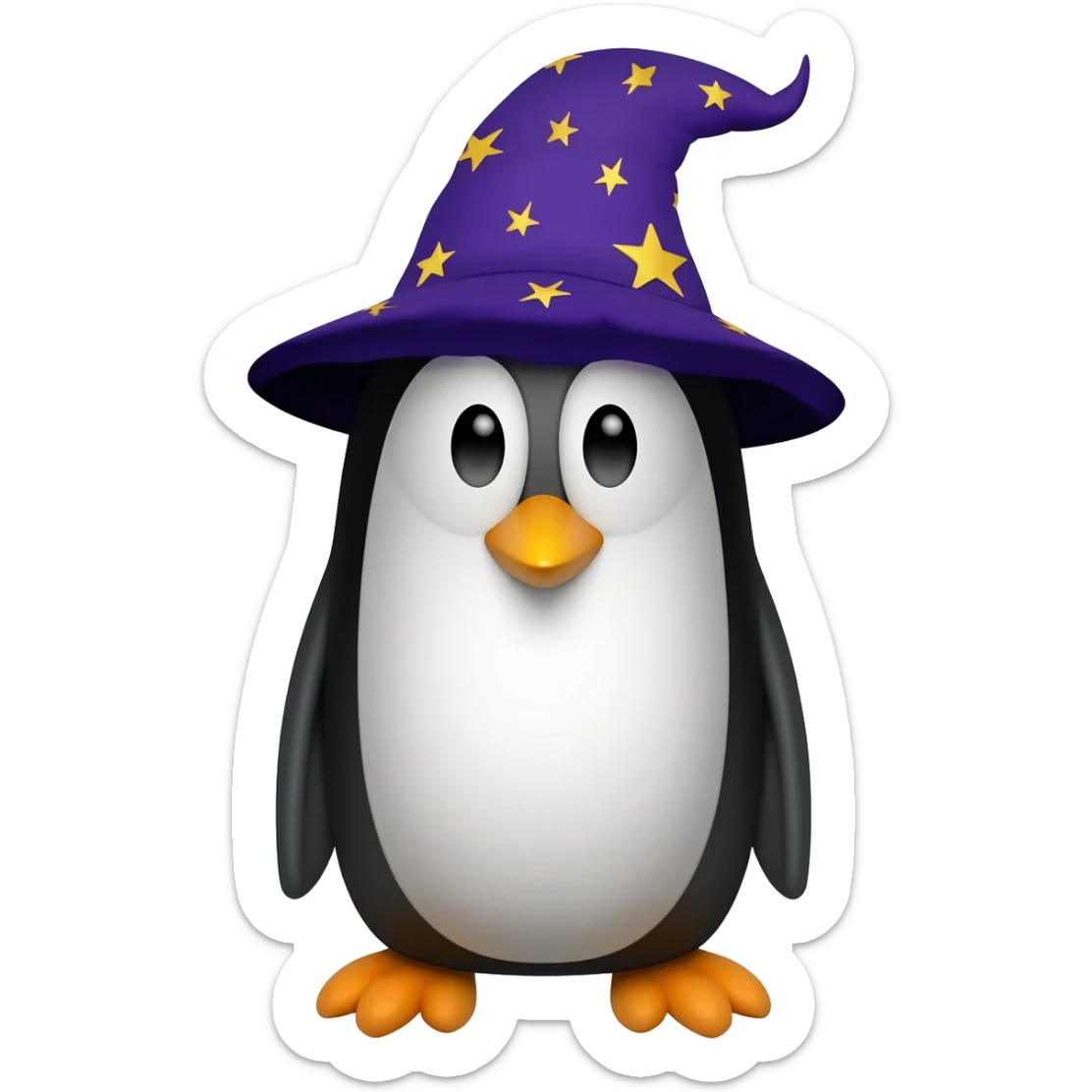 Penguin Wizard sticker