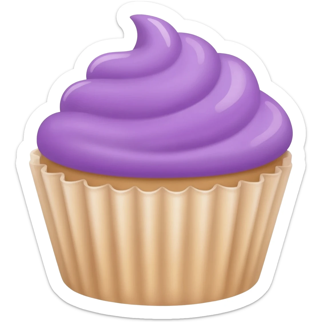 cupcake with purple icing sticker