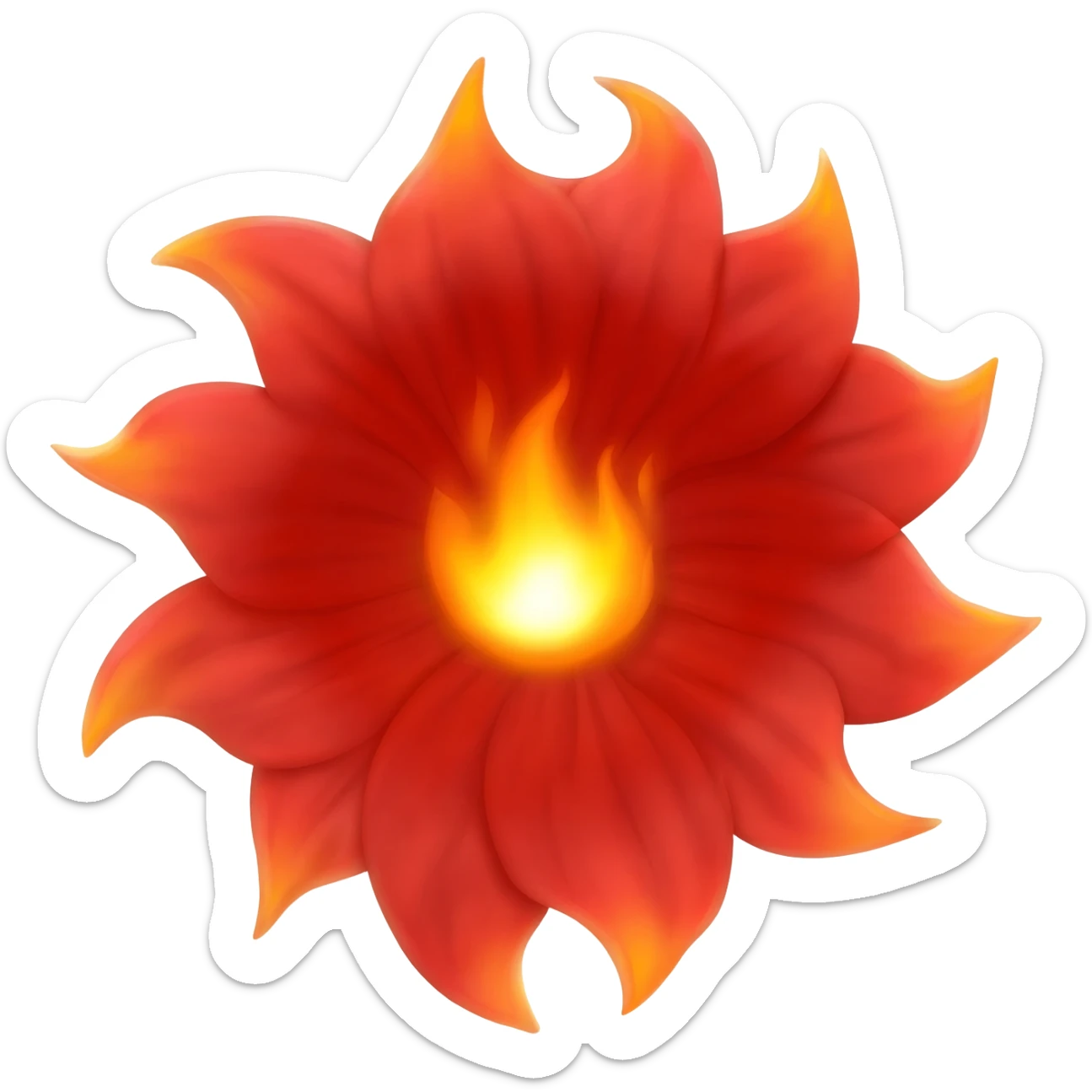 Fire Flower sticker