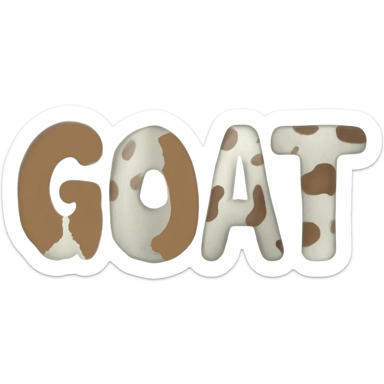 GOAT fonts sticker