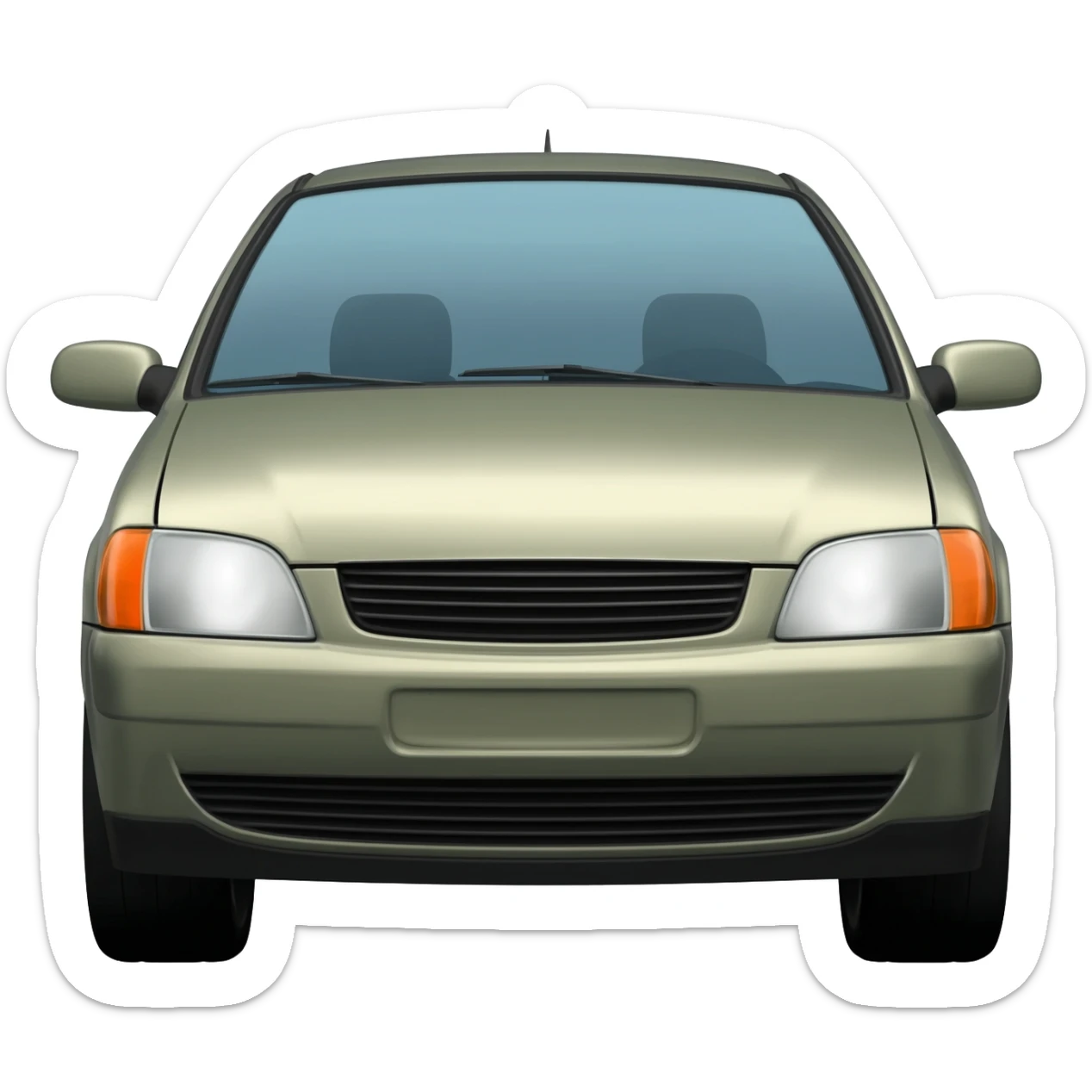 Opel Astra G front view, Year of construction 1999. sticker