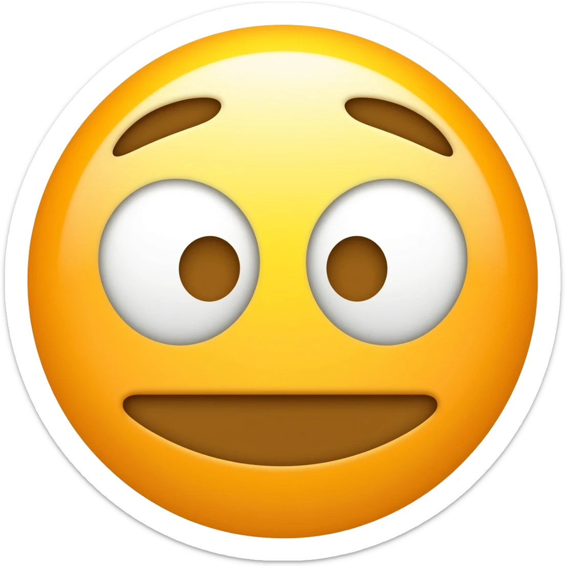 Emoji qui dévisage sticker